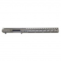 AR-10 Stripped Billet Upper Receiver & 15" Ultralight M-LOK Handguard Combo Set – FDE